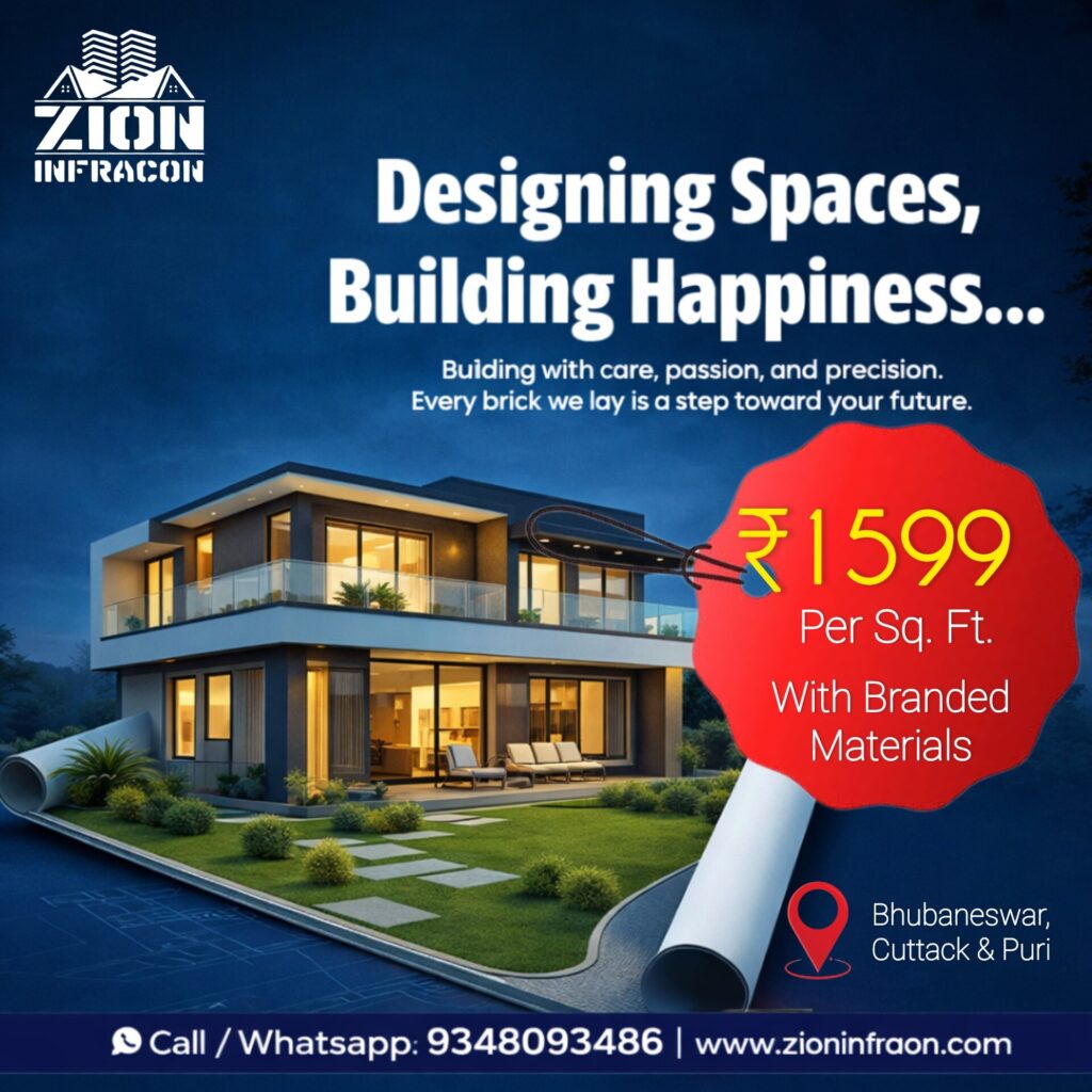 Why Hiring a Professional Construction Company in Bhubaneswar Saves Time and Money 3 - Zion Infracon - Construction, Renovation, Interior Work in Bhubaneswar Best Construction Service Provider in Bhubaneswar ZION INFRACON - Zion Infracon - Construction, Renovation, Interior Work in Bhubaneswar