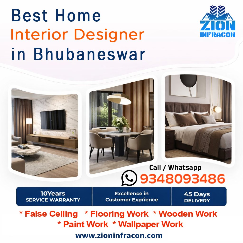 Best Interior Designer in Bhubaneswar Zion Infracon - Zion Infracon - Construction, Renovation, Interior Work in Bhubaneswar